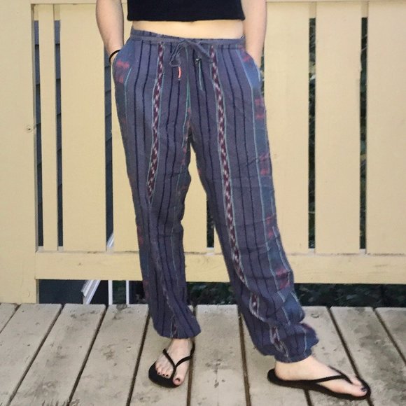 SOLD • ROXY • Tribal Lounge Pants • Multicolor - Picture 6 of 9